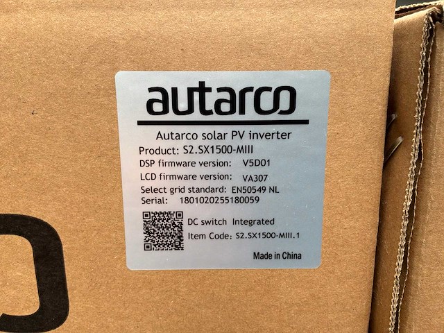 Autarco/solis s2.sx1500-miii omvormer (8x) - afbeelding 3 van  3