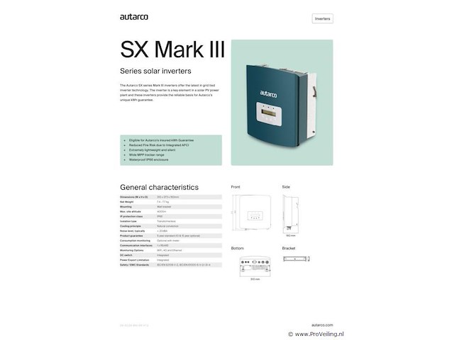 Autarco/solis s2.sx2000-miii - afbeelding 3 van  4