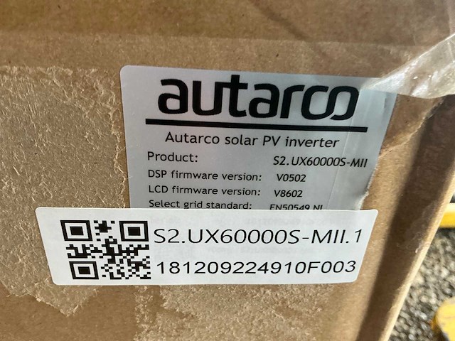 Autarco/solis s2.ux60000s-miii omvormer - afbeelding 3 van  3