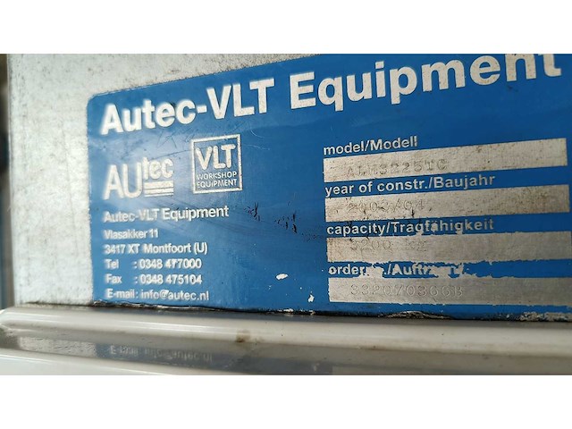 Autec - 2 koloms hydraulische hefbrug 3200kg - afbeelding 3 van  3