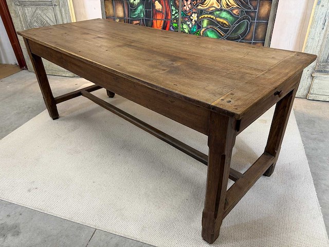 Authentieke franse eetkamertafel +- 1912 - afbeelding 1 van  4