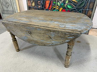 Authentieke franse eiken tafel 1918+- - afbeelding 1 van  6