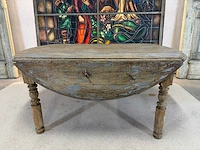 Authentieke franse eiken tafel 1918+- - afbeelding 2 van  6