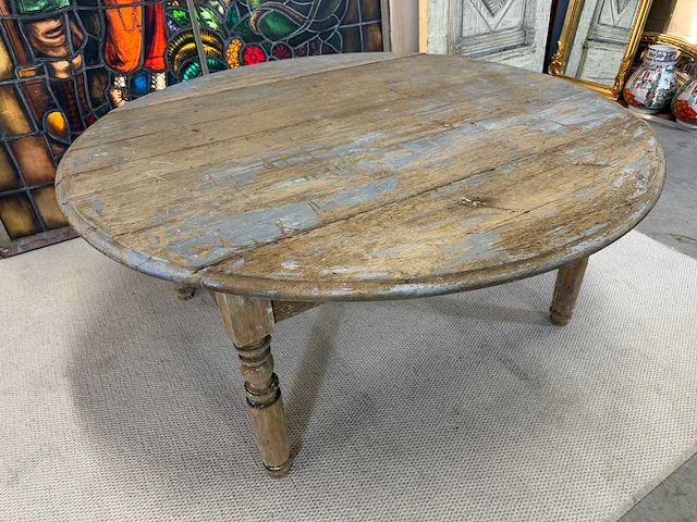Authentieke franse eiken tafel 1918+- - afbeelding 3 van  6