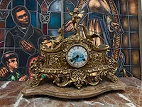 Authentieke rococo pendule klok - afbeelding 3 van  3