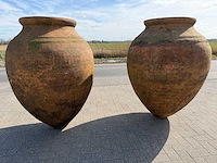 Authentieke spaanse olijfpot (2x) - afbeelding 4 van  5
