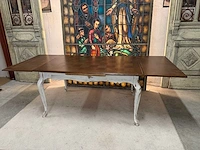 Authentieke uitschuifbare eetkamer tafel - afbeelding 4 van  5