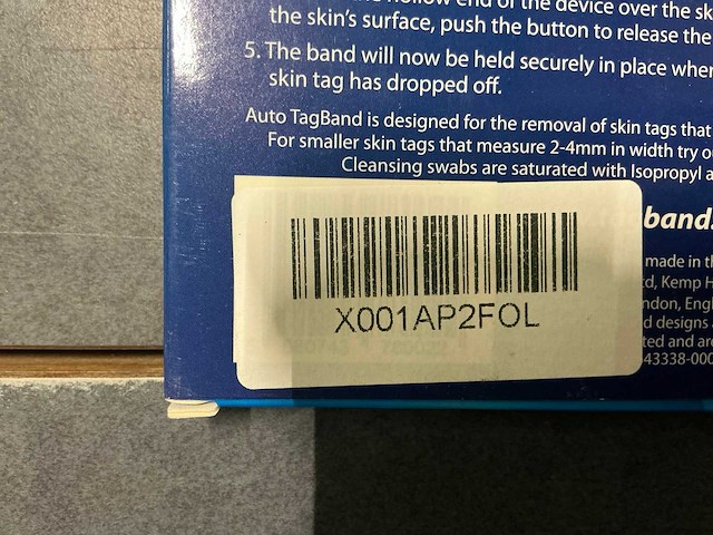Auto tag band skin tag removal kit - afbeelding 1 van  5