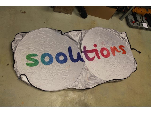 Auto zonreflectoren met reclame in 3 dozen. - afbeelding 1 van  2