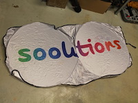 Auto zonreflectoren met reclame in 3 dozen. - afbeelding 1 van  2