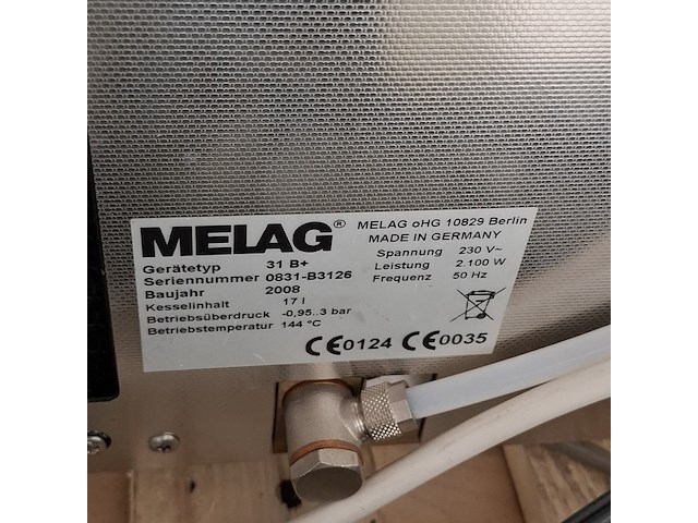 Autoclaaf, melag, 31 b+, 2008 - afbeelding 6 van  7