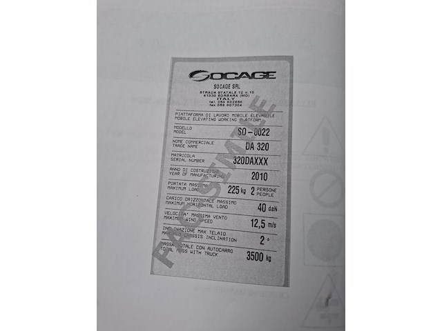 Autohoogwerker, renault / socage, maxity / 320da, 2015 - afbeelding 59 van  62