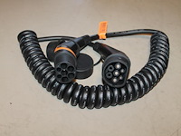 Autolaadkabel / koppelkabel spiraal type 2. 6m 3x6 mm2. - afbeelding 2 van  2