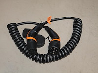 Autolaadkabel / koppelkabel spiraal type 2. 6m 3x6 mm2. - afbeelding 1 van  2