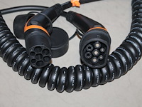 Autolaadkabel / koppelkabel spiraal type 2. 6m 3x6 mm2. - afbeelding 2 van  2