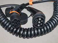 Autolaadkabel / koppelkabel spiraal type 2. 6m 3x6 mm2. - afbeelding 2 van  2