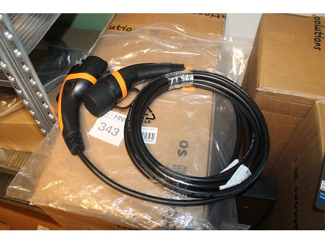 Autolaadkabel / koppelkabel type 1- type2. 6m 3x2,5 mm2. - afbeelding 1 van  2