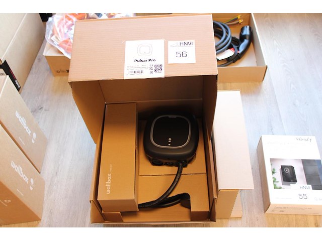 Autolader wallbox 2 black pulsar pro met laadkabel. nieuw in doos. - afbeelding 1 van  3