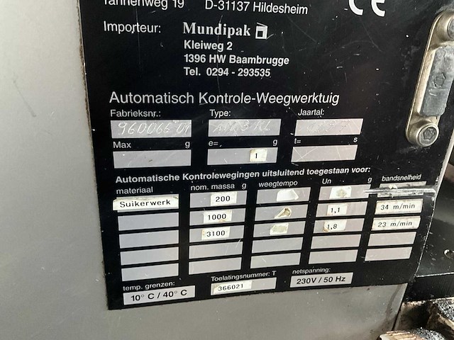 Automatic am3kl band weegcontrole systeem (2x) - afbeelding 7 van  7