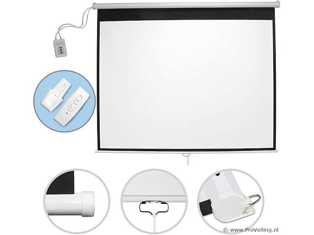 Automatisch beamerscherm hdtv, 8k, 4k, 3d 203 x 203cm - afbeelding 2 van  5