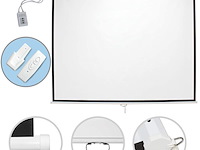 Automatisch beamerscherm hdtv, 8k, 4k, 3d 203 x 203cm - afbeelding 2 van  5