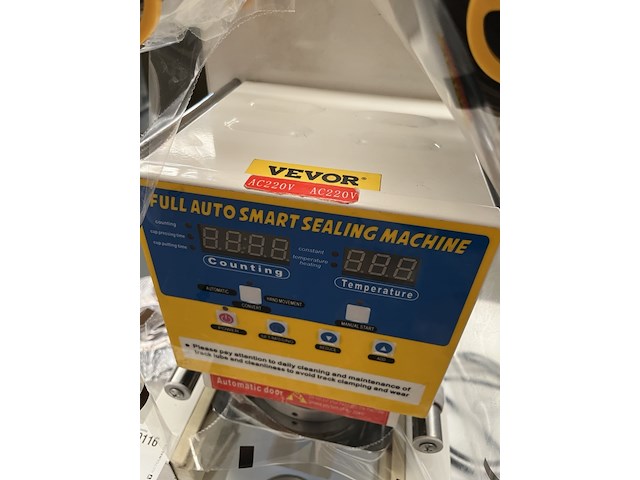 Automatische bekersluitmachine, sealing machine, vevor - afbeelding 6 van  7