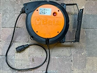 Automatische elektrische kabelhaspel, beta, 1844 15-h05, zwart/oranje, type 1844 15-h05 | 230 v | ip42 | wandmontage
