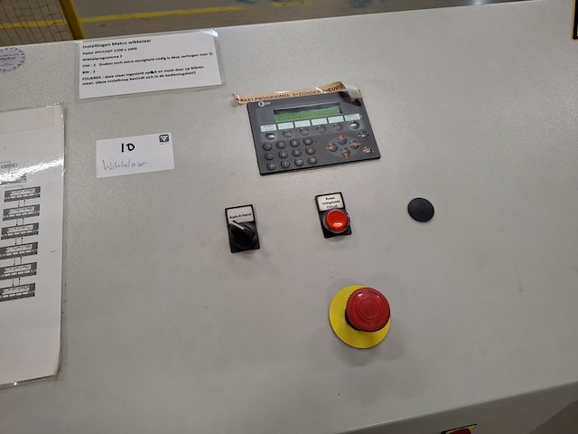 Automatische foliewikkelaar, matco, a-900-aw, geel / blauw, 2006 - afbeelding 9 van  20