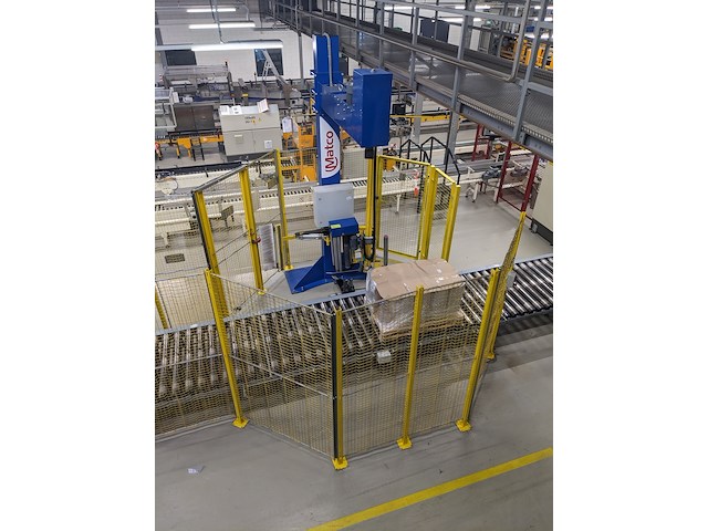 Automatische foliewikkelaar, matco, a-900-aw, geel / blauw, 2006 - afbeelding 1 van  20