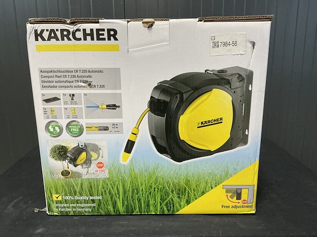 Automatische slanghaspel kärcher, cr7,220, zwart /geel - afbeelding 1 van  5