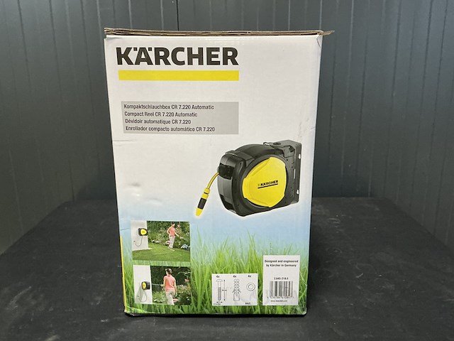 Automatische slanghaspel kärcher, cr7,220, zwart /geel - afbeelding 2 van  5