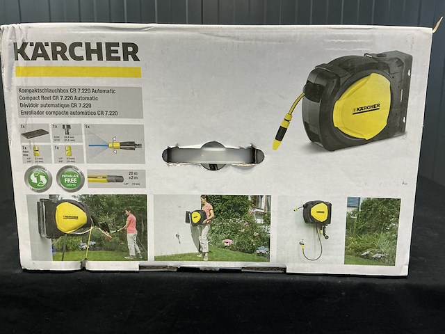 Automatische slanghaspel kärcher, cr7,220, zwart /geel - afbeelding 4 van  5