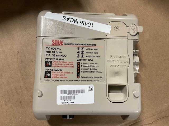 Automedx save ventilatorsupportsysteem - afbeelding 7 van  8