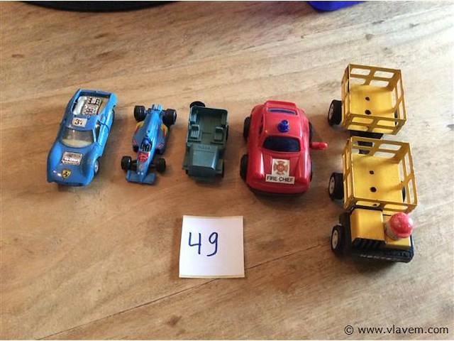 Autootjes 5stuks - afbeelding 1 van  3