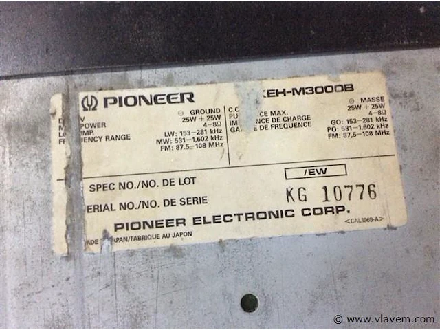 Autoradio pioneer + boosters - afbeelding 3 van  5