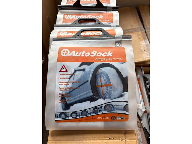Autosock sneeuwketting/socks partij van 284 stuks velg - afbeelding 16 van  39