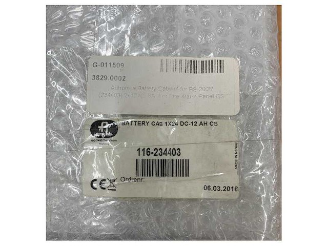 Autronica battery cabinet for bs-200m - 234403 - 2x12ah - afbeelding 5 van  5