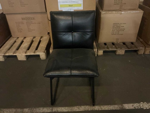 Avanti antra 12-zwart/noir eetkamerstoel (6x) - afbeelding 2 van  5