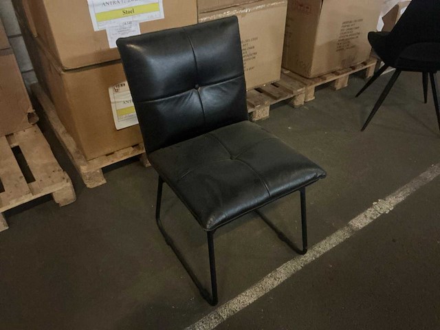 Avanti antra 12-zwart/noir eetkamerstoel (6x) - afbeelding 3 van  5