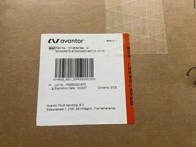 Avantor 1014639 biowaste opstelling i/p 73 - afbeelding 5 van  6