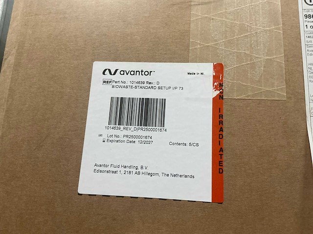 Avantor 1014639 biowaste opstelling i/p 73 - afbeelding 6 van  6