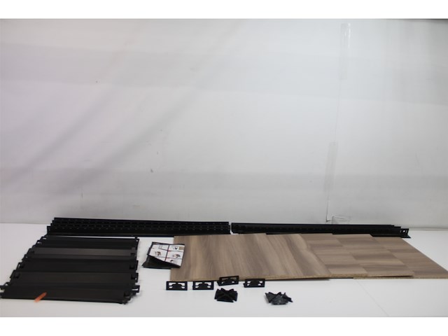 Avasco opbergrek vierkant zwart 176x45x45cm - afbeelding 1 van  2