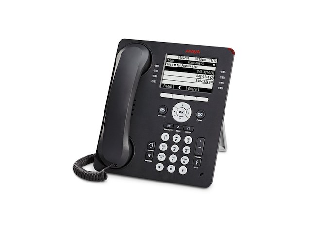 Avaya 9641g handset met snoer 5 regels lcd grijs - afbeelding 1 van  1