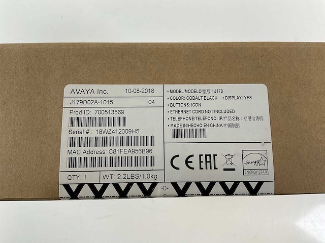 Avaya (j179) 3.5” display professional high-performance ip phones (new) (8x) - afbeelding 9 van  11