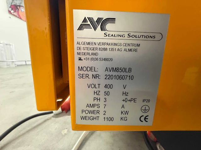 Avc - avm850lb - verpakkingslijn - afbeelding 4 van  8