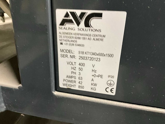 Avc 518 kt folie krimptunnel- en verpakkingslijn - afbeelding 22 van  29