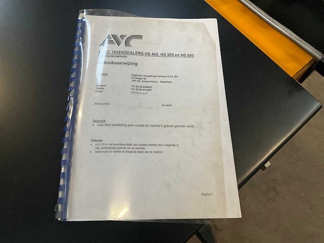 Avc sealing solutions hs 500 at hoeksealmachine - afbeelding 10 van  10