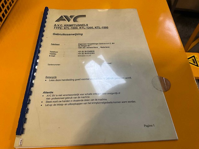 Avc sealing solutions kt 1000 folie krimptunnel - afbeelding 8 van  9