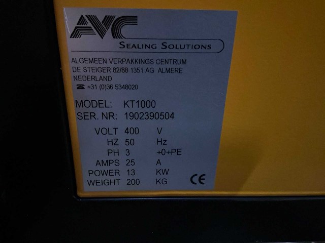 Avc sealing solutions kt 1000 folie krimptunnel - afbeelding 9 van  9
