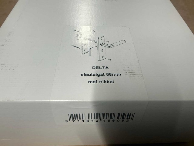 Avenue 56mm delta mat nikkel deurkruk (7x) - afbeelding 6 van  6